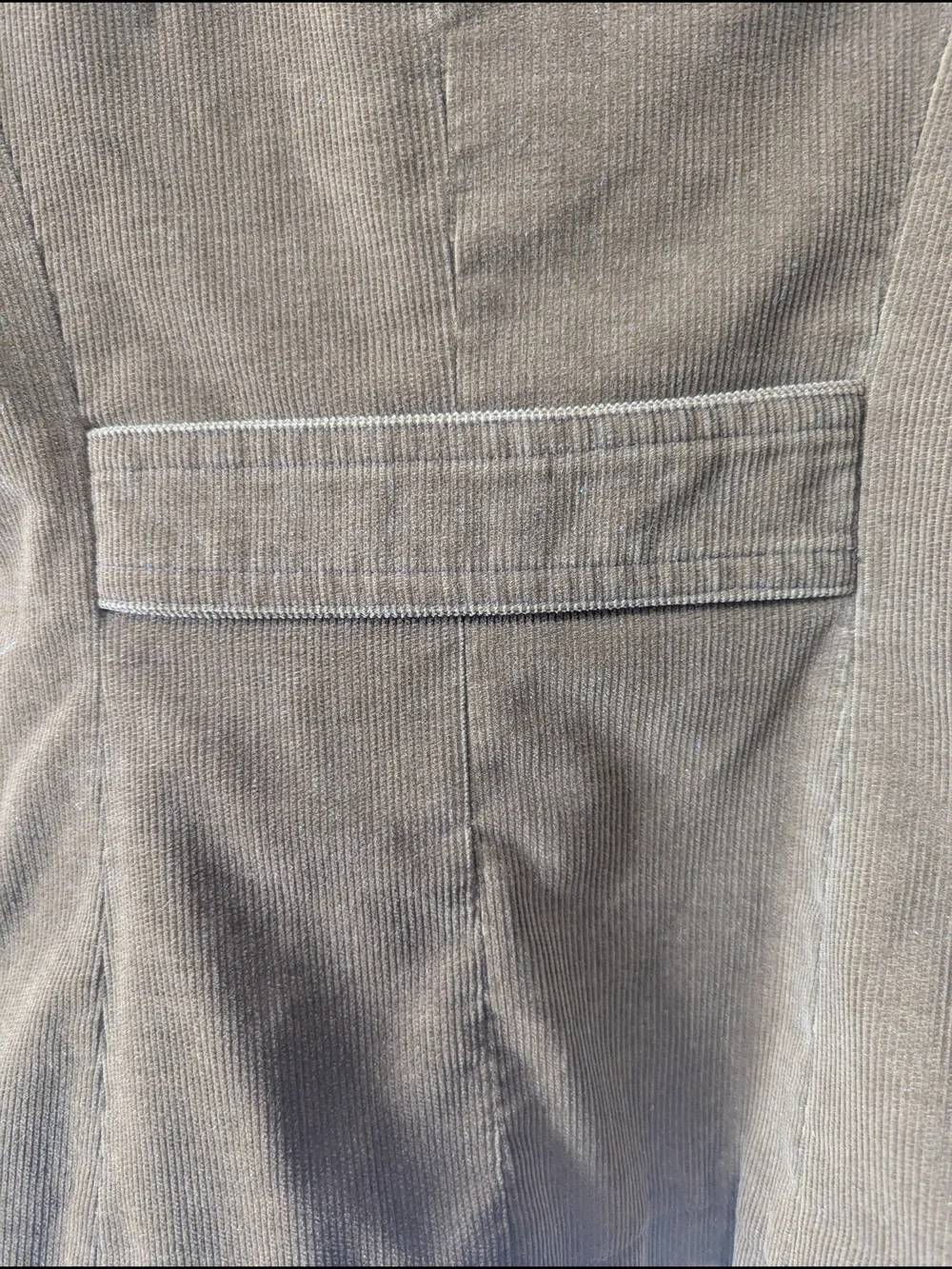 Vince Vintage Y2K women's Brown Corduroy Jacket Mustard Yellow Lining Sz 2 = XS